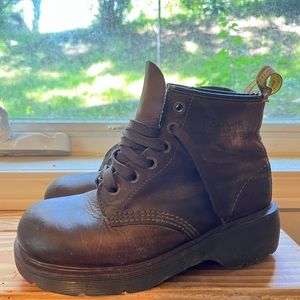 Vintage Genuine Brown Leather Doc Martens Boot